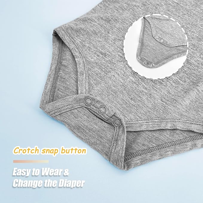 Jimonda Bamboo Baby Bodysuit Long Sleeve Infant Romper Soft Boy Girl Unisex Newborn Clothes One Piece Outfits Summer Fall