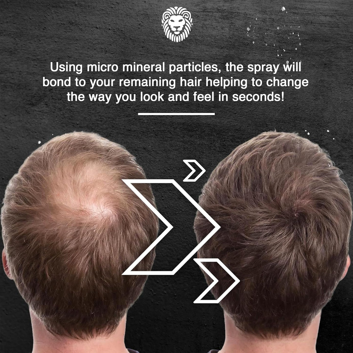 Mane Hair Thickening Spray & Root Touch Up, Instantly Thicker Hair for Men & Women, Fill in Hairlines and Hide Thinning and Fine Patches - Dark Brown, 12 Colors (6.76 oz)