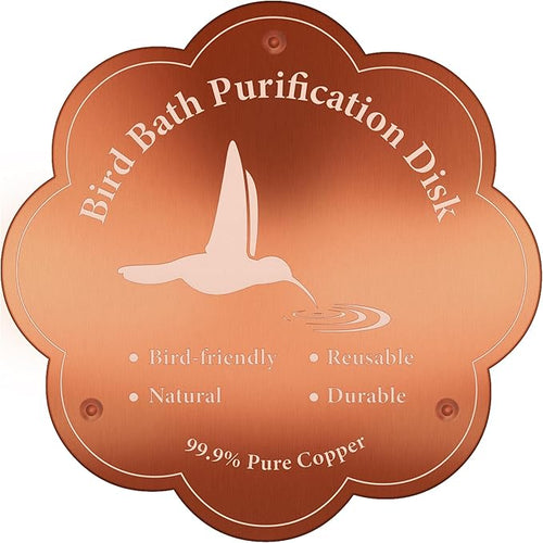 1P 4inches Bird Bath Purification Disk, 99.99% Pure Copper Bird Bath Disc Safe by Unknown