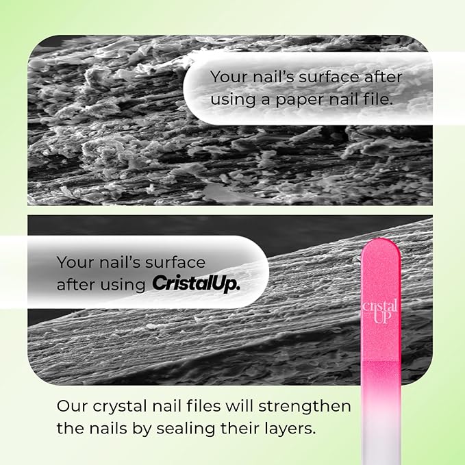 Crystal Baby Nail File 2 in, Gentle and Safe for Delicate Glass Nails File, Hygienic and Durable, Perfect for Newborns and Infants, Ideal for Stress Free Nail Trimming