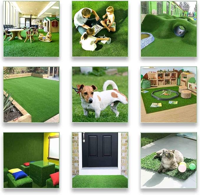 ALTRUISTIC Artificial Grass 5FTX23FT, Realistic Fake Grass Deluxe Turf - Image 8