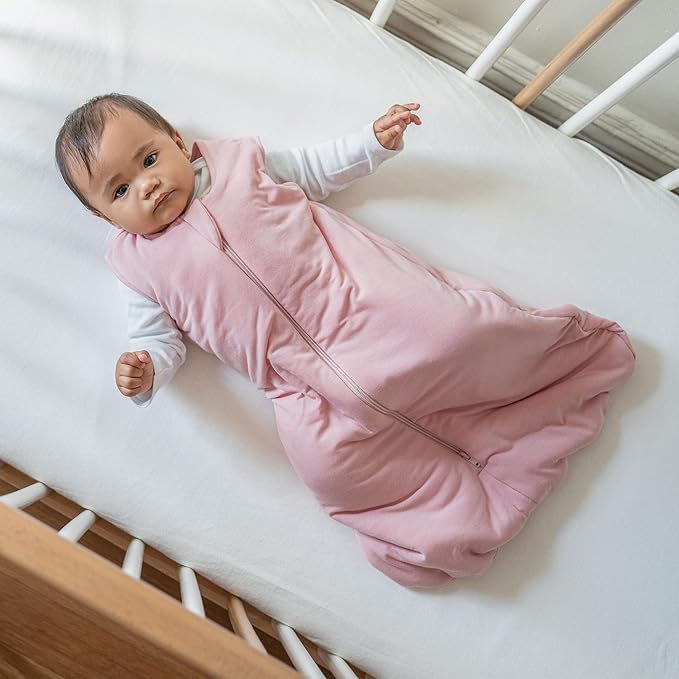 HALO Sleepsack Supersoft Wearable Blanket, Viscose Made from Bamboo, Sleeping Bag for Babies, 1.5 TOG, 12 – 18 Months, Large, Dusty Pink