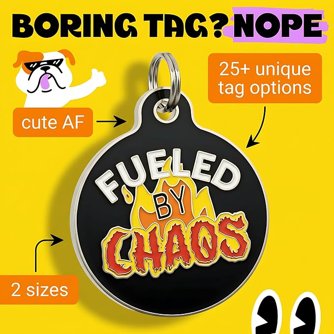 Bad Tags Personalized Dog and Cat ID Tags in 25+ Designs and 2 Sizes - Image 3