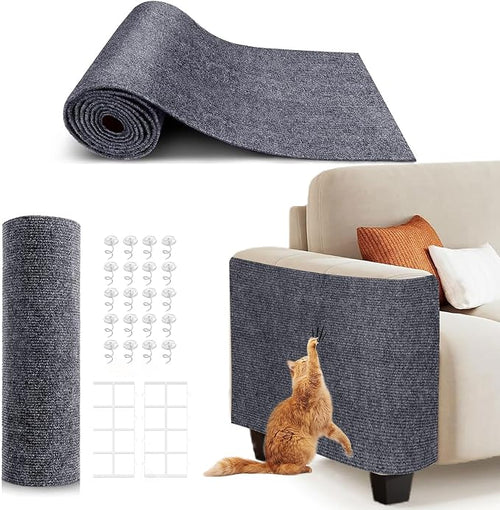 118"X15.8" Self-Adhesive Cat Scratching Mat, Couch Protector from Cat Claws by Unknown
