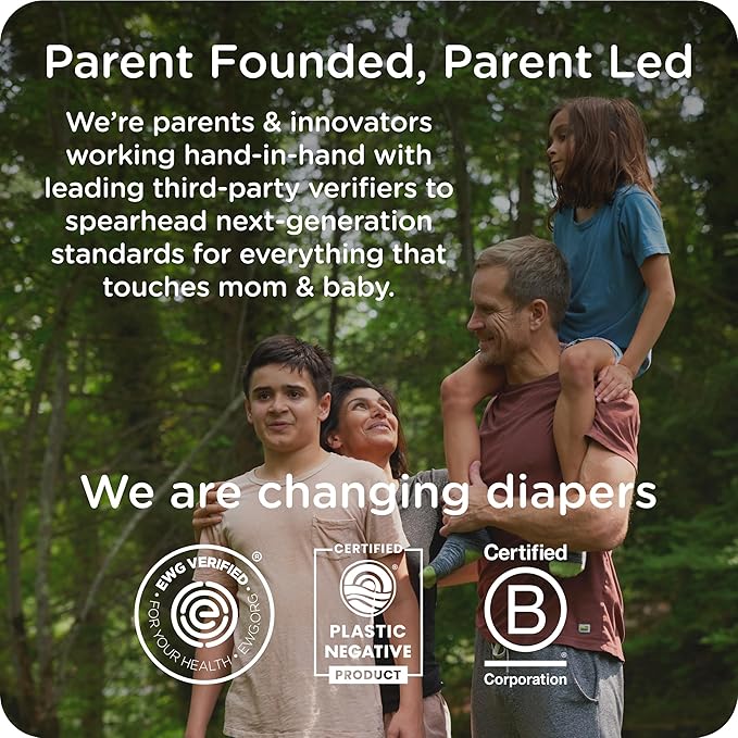 Our Diapers | EWG Verified Safe & Plant-Based Diapers | Leak Protection | Soft Organic Cotton Shell | Chlorine-Free Diaper for Sensitive Skin | Size 4 (22-32 lbs) 108 Count
