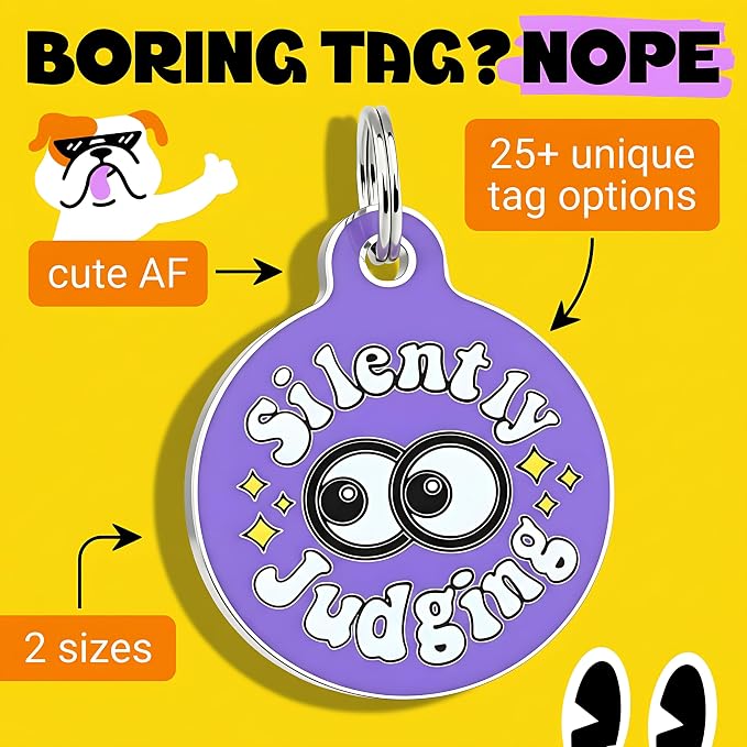 Bad Tags Personalized Dog and Cat ID Tags in 25+ Designs and 2 Sizes - Image 3