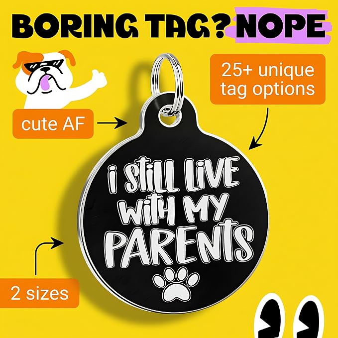 Bad Tags Personalized Dog and Cat ID Tags in 25+ Designs and 2 Sizes - Image 3