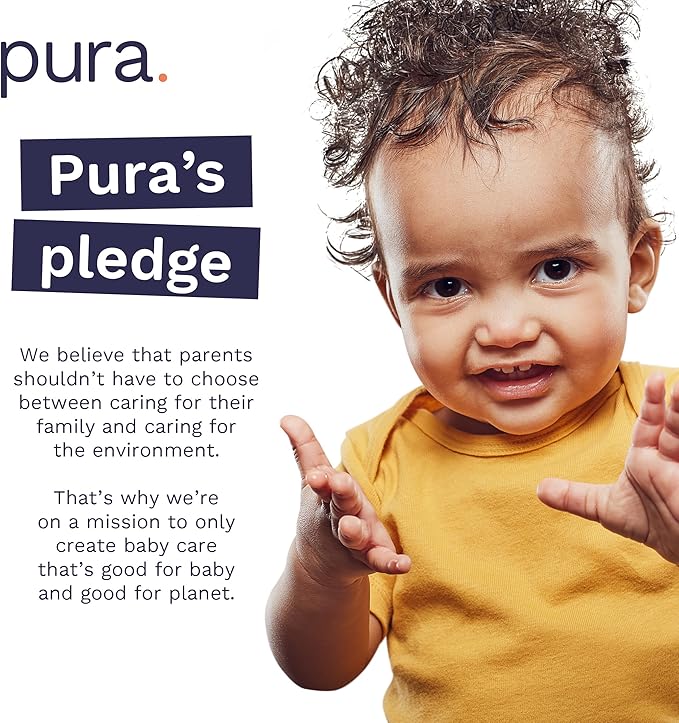 Pura Size 6 Eco-Friendly Diapers (29+ lbs) Totally Chlorine Free (TCF),Hypoallergenic, Soft Organic Cotton, Sustainable, up to 12 Hours Leak Protection, Allergy UK, 18 Count (Pack of 6),Total-108
