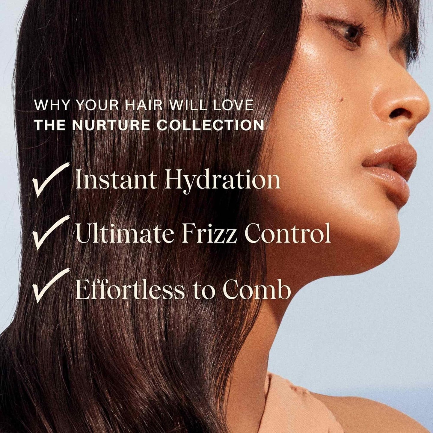 JVN Nurture Hydrating Shampoo & Conditioner (20 Fl Oz), Nurture Shampoo & Conditioner for All Hair Types, Detangles & Softens Hair, Made with Clean Hemisqualane