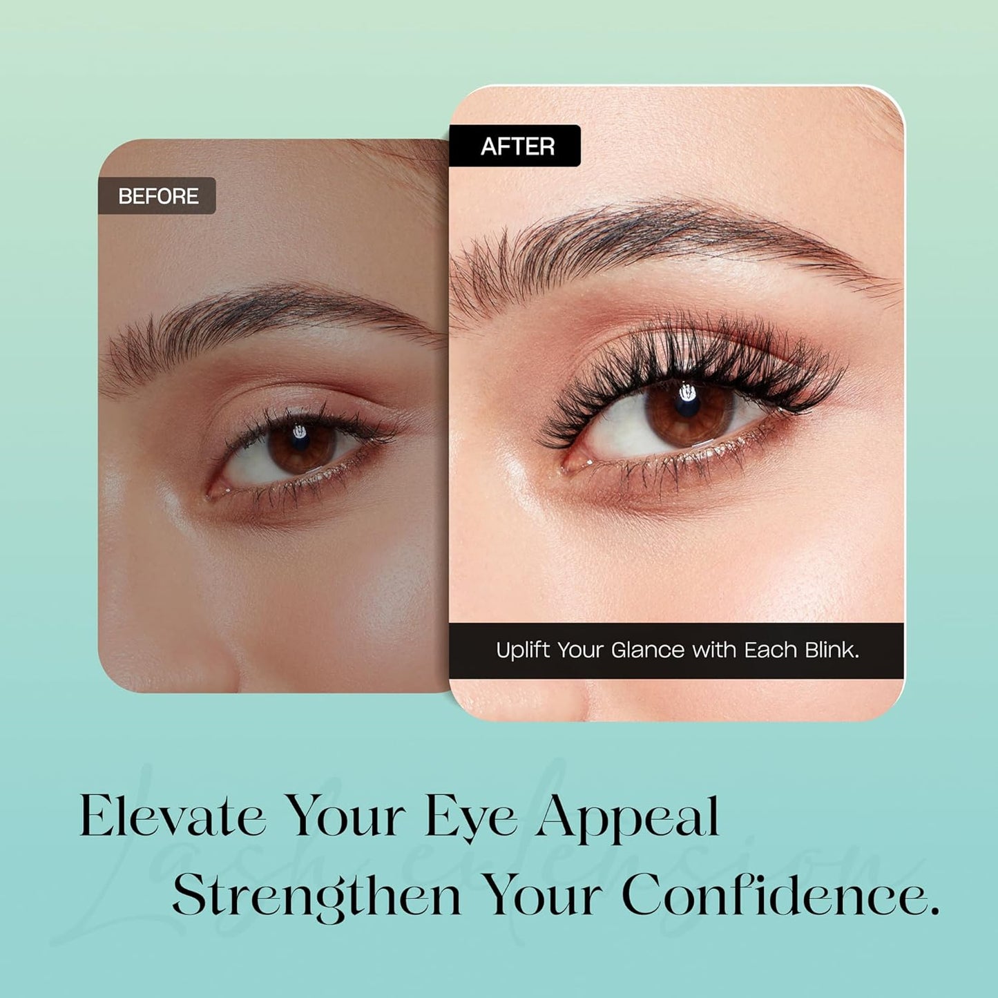 Lash Clusters 0.05mm Individual Lashes, 3D Wispy Lashes Clusters, 0.1mm Super Thin Band Resuable Natural Lashes,C Curl Faux Mink Lashes,108pcs Lash Extension (Green Cozy-C-0.05-8-16mix)