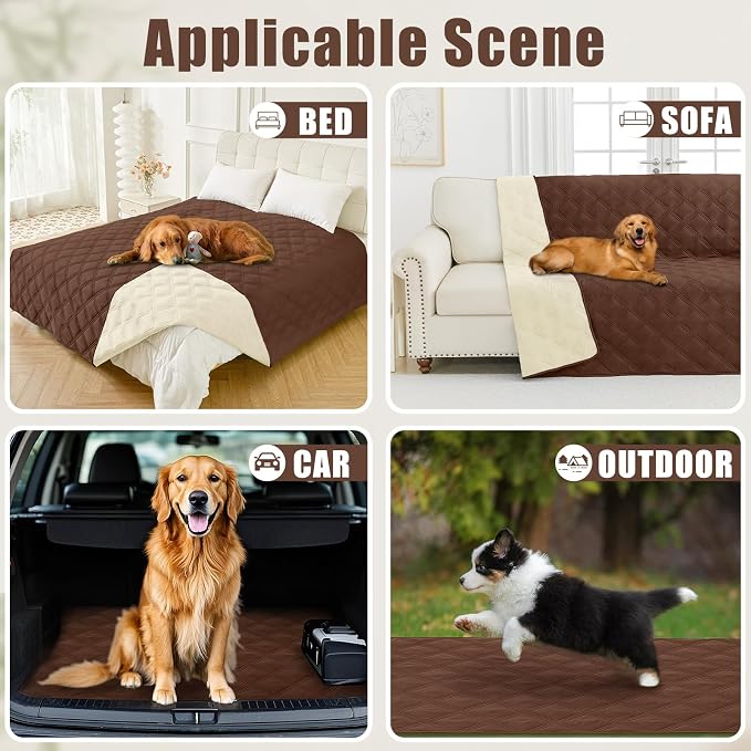 Smiry Waterproof Dog Bed Cover Blanket 30x53, Soft Reversible Pet Blanket - Image 5