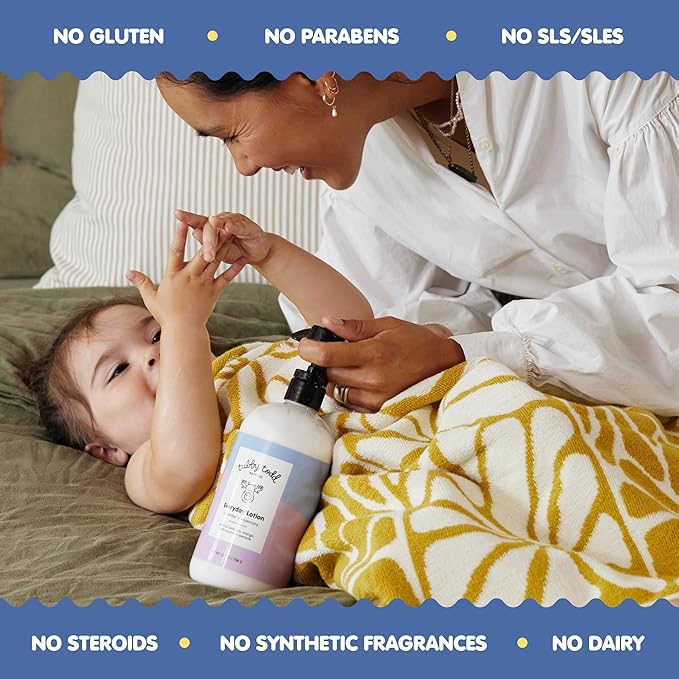TUBBY TODD Baby Body Wash and Lotion Set - Gentle, Hypoallergenic Skincare for Newborns & Toddlers - 25oz, Lavender Rosemary