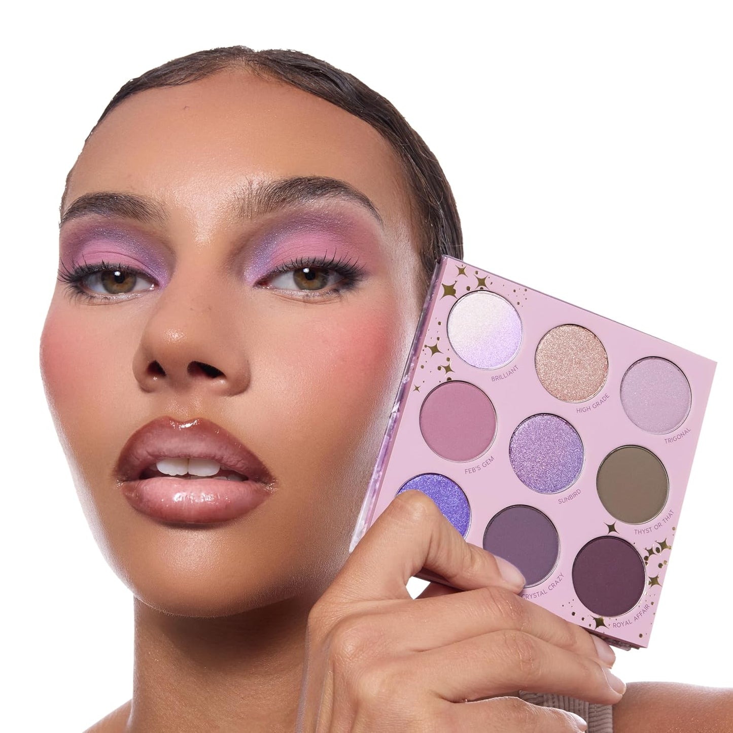 ColourPop All Amethyst Eyeshadow Palette - Metallic Opalescent with Duo Chrome Finishes - High-Pigment Eye Makeup with a Long-Wearing Formula (0.3 oz)