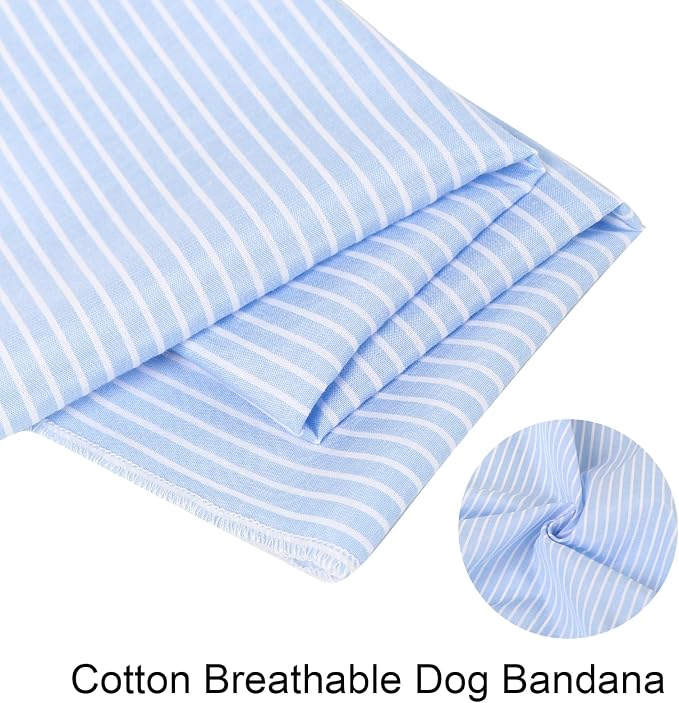 ARING PET Summer Dog Bandana-Cute Blue Dog Bandanas, Comfortable Pet Scarf Dogs - Image 2
