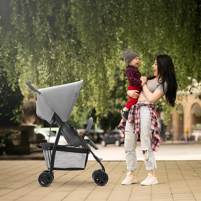 hauck Lightweight and Compact Travel Baby/Toddler Foldable Stroller, Sport, Grey
