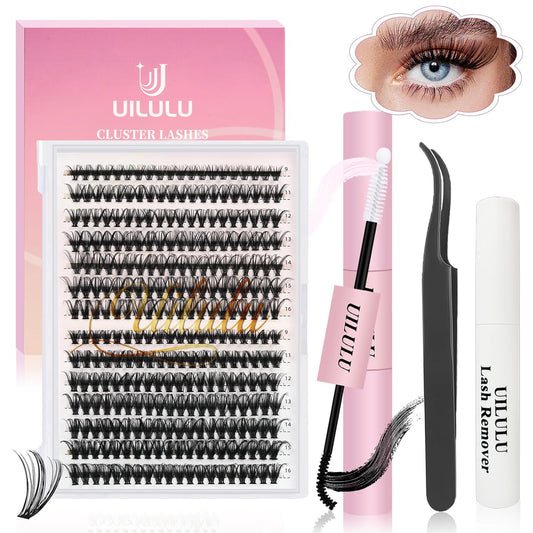 Lash Clusters Individual Lashes D Curl 30+40D 0.07D 9-16 MIX 280 Clusters Lashes DIY Lash Extensions at Home False Lashes Wispy Eye Lash Clusters