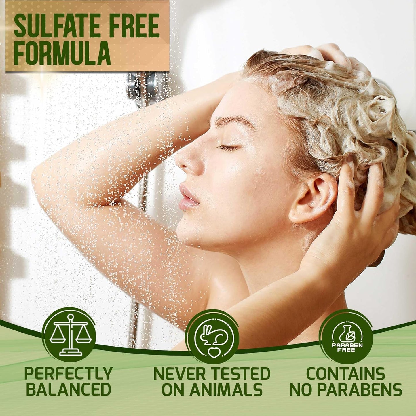 Tea Tree Oil Shampoo and Conditioner Set - Sulfate and Paraben Free Treatment for Oily Hair and to Help Reduce Your Itchy and Dry Scalp - Healthy Anti Dandruff Formula for Men and Women