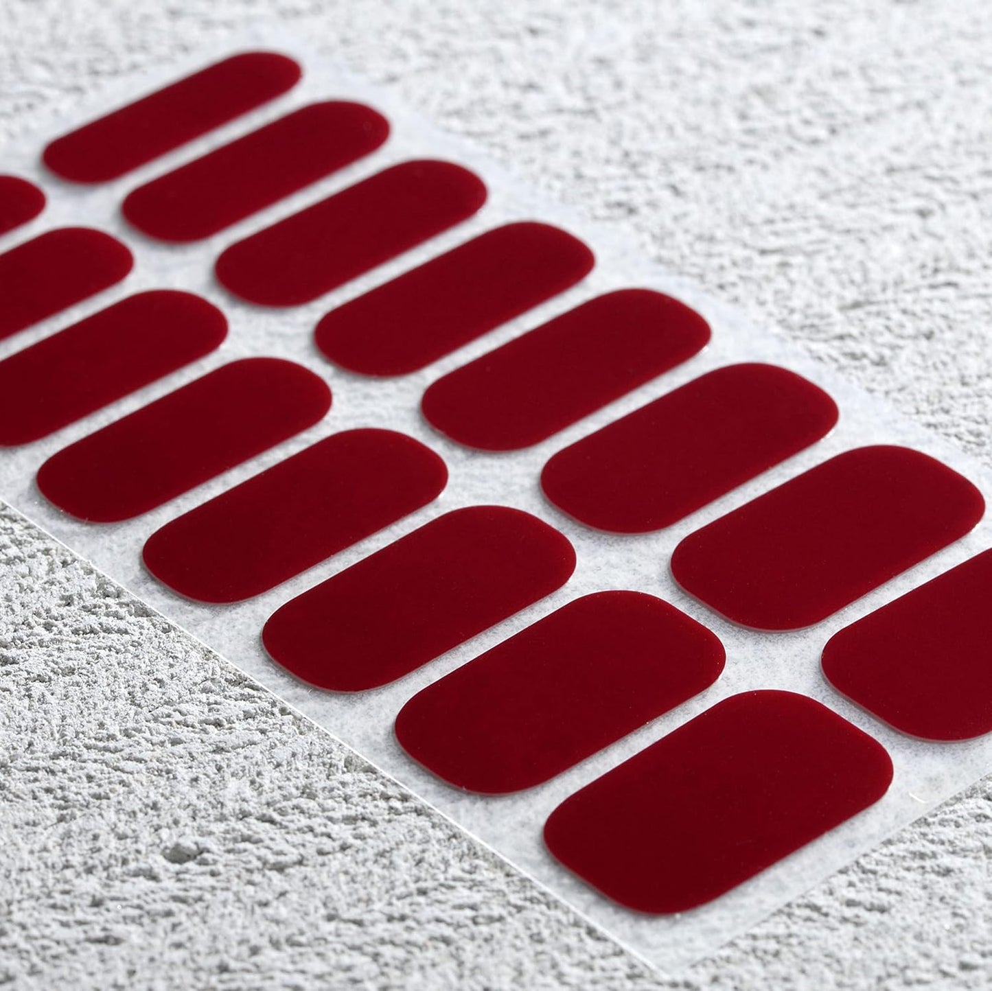 Nail Polish Strips, 32PCS Salon Quality Wraps, Long Lasting Gel Nail Stickers for Women Easy Apply& Remove (Vinery Red)