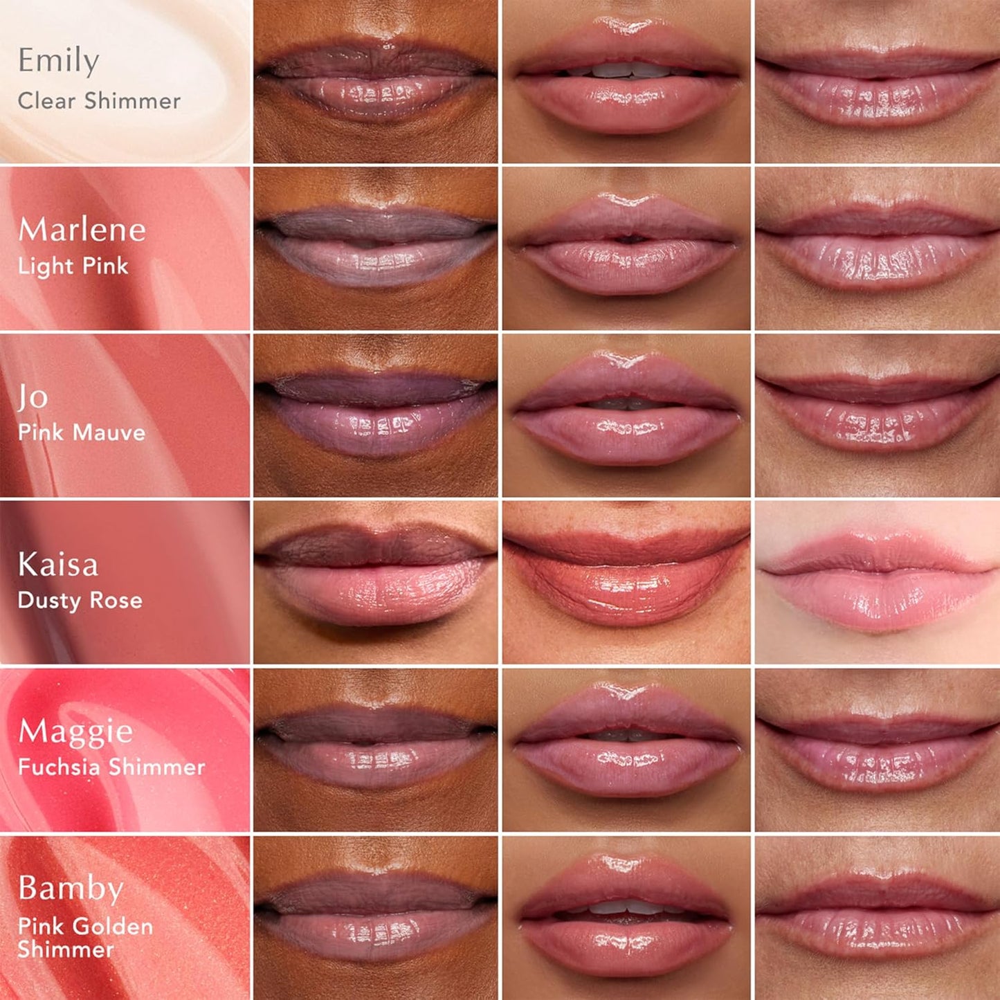 Thrive Causemetics Sheer Strength Lip Plumping Peptide Gloss, Lip Plumper with Vitamin E, Peptides, Plumps, Smooths & Hydrates Lips, High Shine, Vegan & Cruelty Free, Bamby (Pink Golden Shimmer)