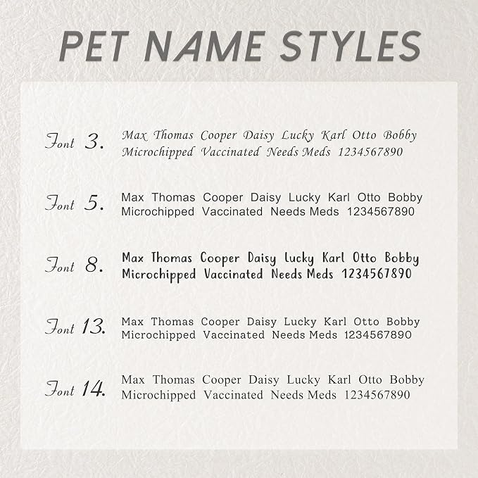 Anavia Small Size Dog Cat ID Tags, Small/XS Personalized Color Plated Stainless - Image 4