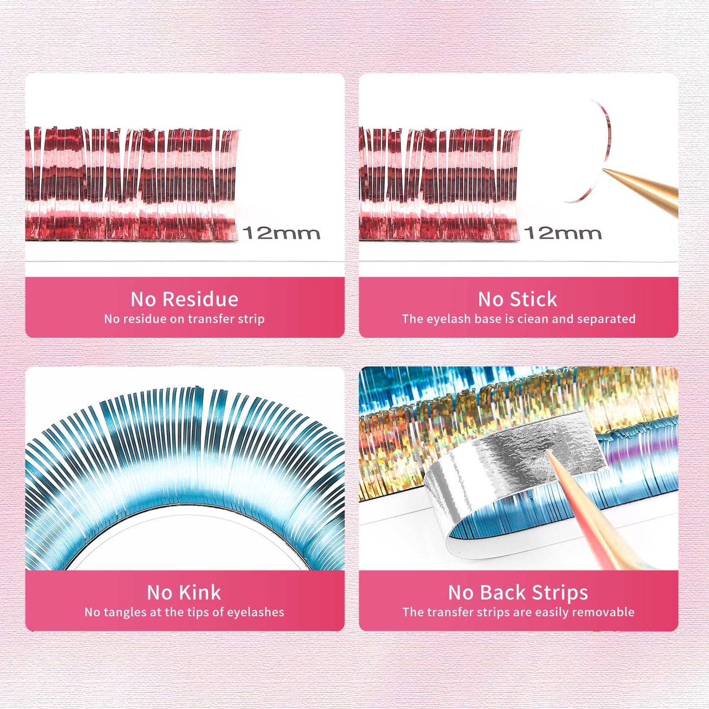 Glitter Spike Tinsel Eyelash Extensions 0.07 Colored Lashes Extension C Curl Lashes 14mm Lash Extensions Soft False Eyelashes Volume Lashes 12 Rows Professional Use(Glitter,0.07-C,14mm)