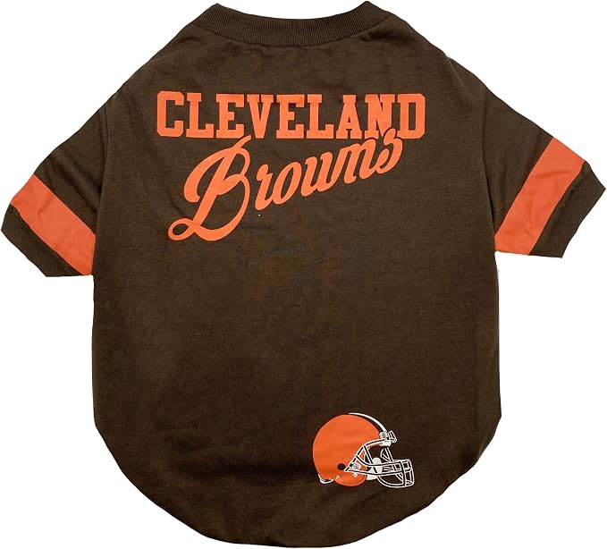 Pets First NFL Cleveland Browns Dog & Cat T-Shirt, Large. Football PET TEE - Image 3