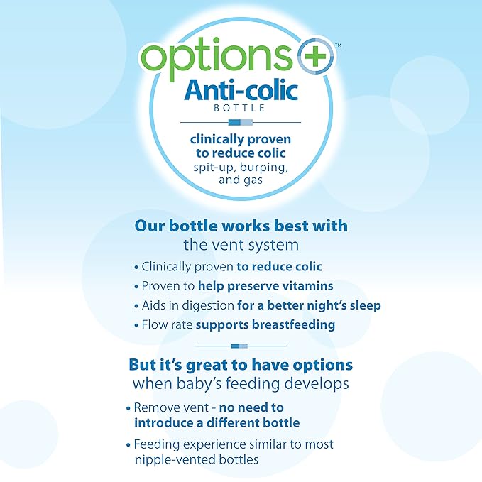 Dr. Brown’s Anti-Colic Options+ Wide-Neck Sippy Bottle Starter Kit, 9oz/270mL, with Level 3 Medium-Fast Flow Nipple and Soft 100% Silicone Sippy Spout, Green, BPA Free, 6m+, 2 Pack