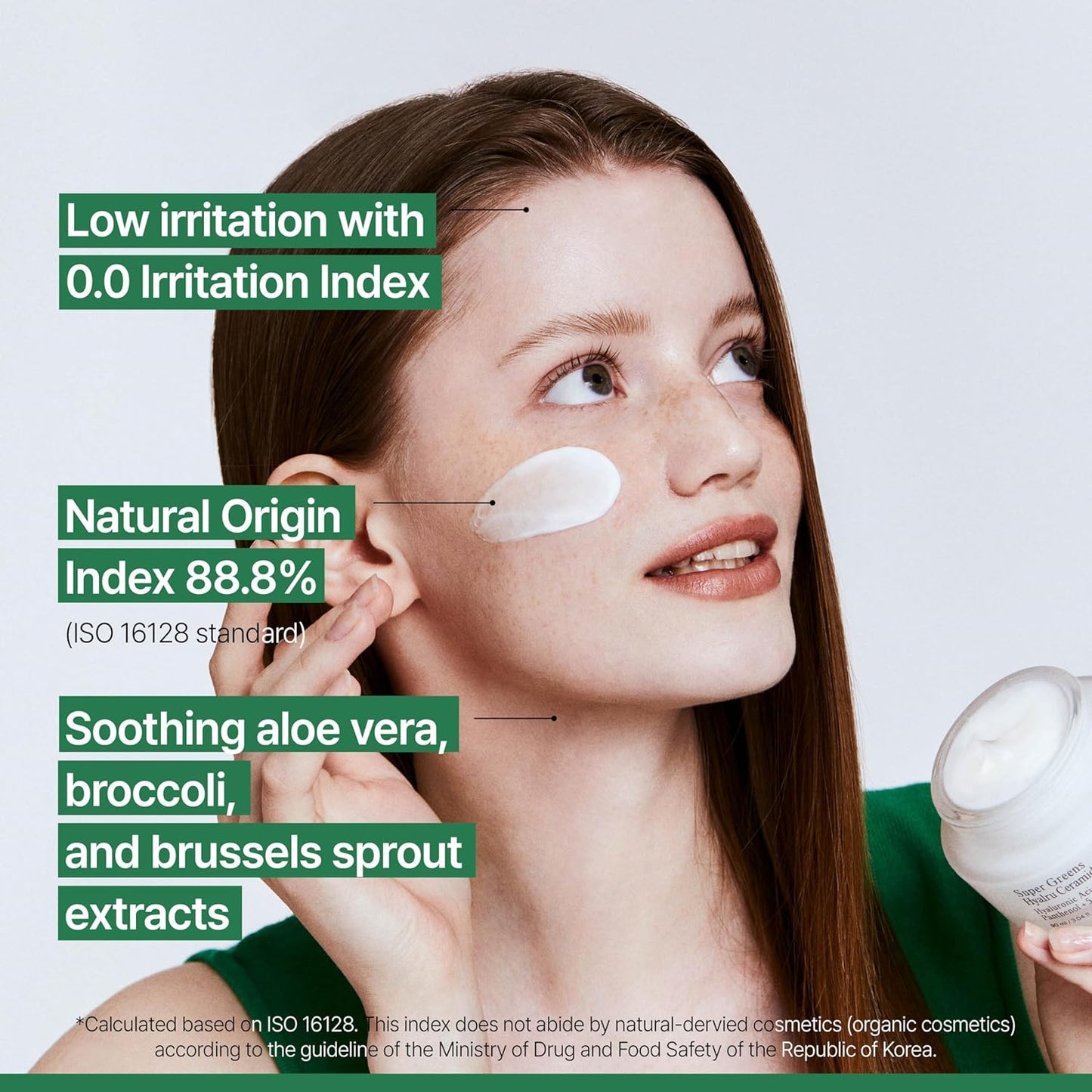 Farm Rx Super Greens Hyalru Ceramides Moisture Cream (3fl oz) - Rich Moisturizer, Strengthen Moisture Barrier, Deep Hydration. Korean Skin Care. Hyaluronic Acid, Panthenol, Vegan.