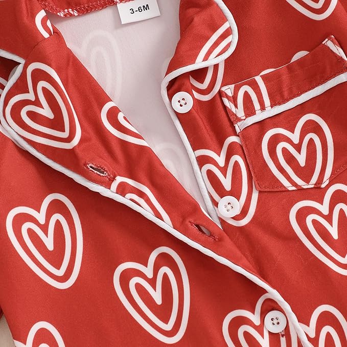 Balaflyie Baby Girl Button Down Pajamas Romper One-Piece Jumpsuit Long Sleeve Sleeper Infant Sleepwear