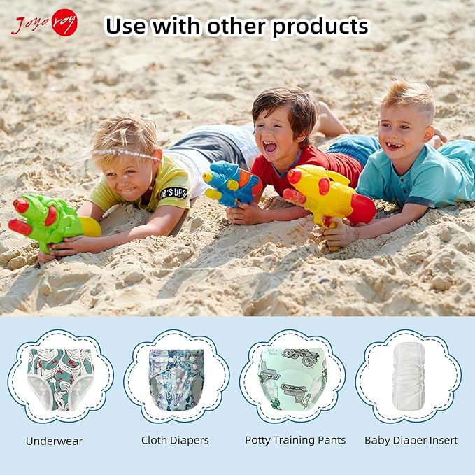 Joyo roy 6Pcs Plastic Underwear Covers for Potty Training 2T Rubber Pants for Toddlers Plastic Pants Rubber Training Pants Toddlers Plastic Training Pants Rubber Pants Plastic Diaper Covers Toddler