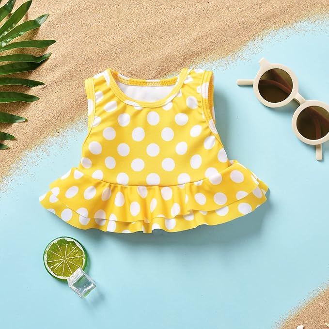 Aalizzwell Toddler Baby Girl Bathing Suit Two Piece Swimsuit Bikini Beach Wear
