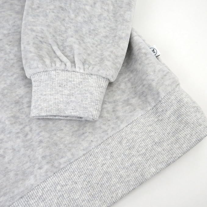 HonestBaby Baby 2-Piece Cozy Velour 100% Organic Cotton Sweatshirt and Jogger Sweatpants Set
