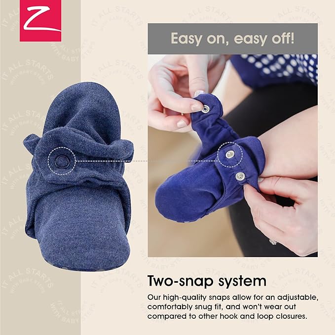 Zutano Organic Baby Booties Newborn Infant, Lost Baby Socks Solution, Unisex, Girl, Boy, 0-3, 3-6, 6-12, 12-18, 18-24 Months
