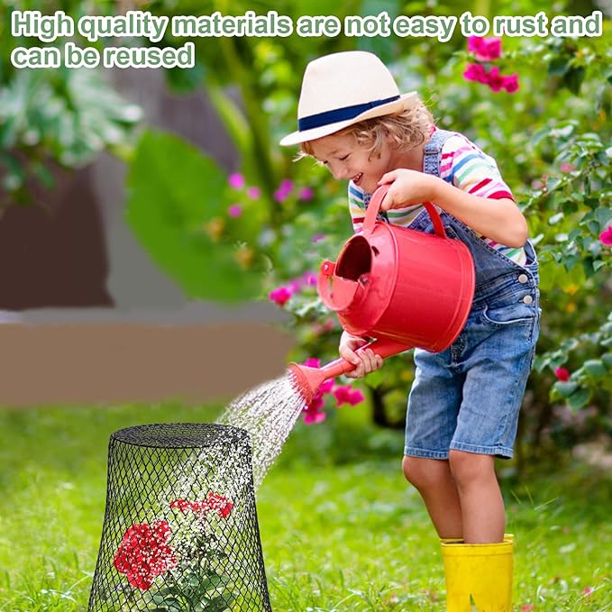 20 Pcs 9"×9" Chicken Wire Plant Protectors from Animals, Plant Cage Garden - Image 5