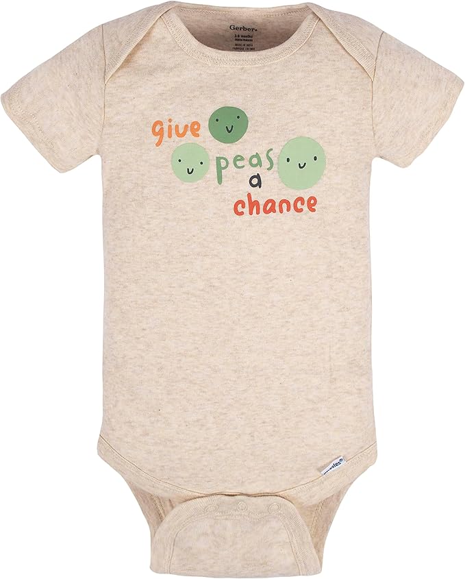 Gerber unisex-baby 8-pack Short Sleeve Onesies Bodysuits