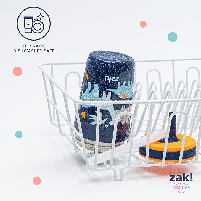 Zak Designs CoComelon Kelso Toddler Cups For Travel or At Home, 12oz Vacuum Insulated Stainless Steel Sippy Cup With Leak-Proof Design is Perfect For Kids (JJ, Cody, Nina)