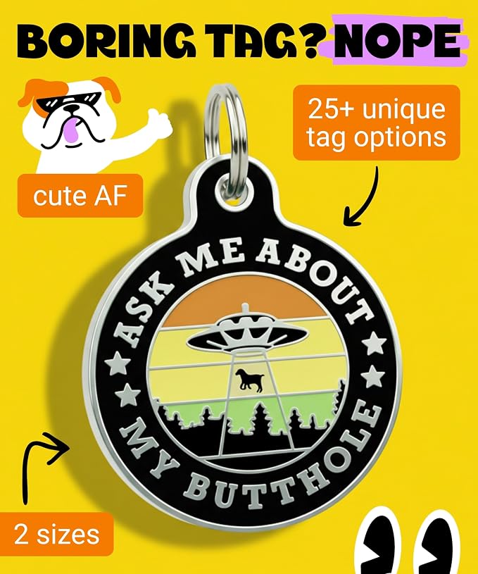 Bad Tags Personalized Dog and Cat ID Tags in 25+ Designs and 2 Sizes - Image 4
