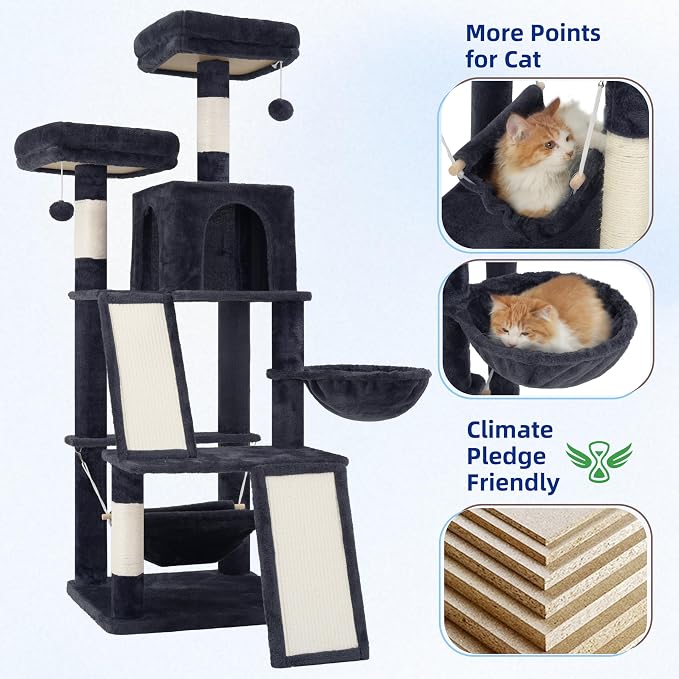 Multi-Level Cat Tree for Indoor Cats, Cat Tower - Image 5