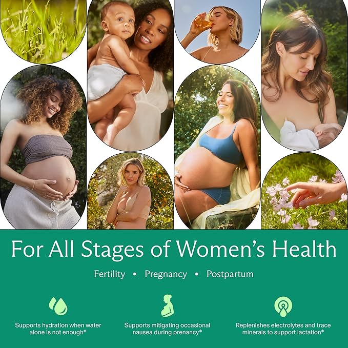 Needed Hydration Support with Electrolytes for Pregnancy & During Lactation & Trace Minerals – 30 Packets Lightly Sweetened with Real Fruit, Lemon