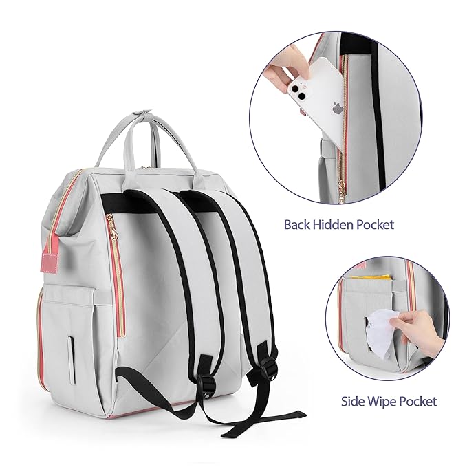 Damero Wearable Breast Pump Backpack Bag with Cooler, Compatible with Willow, Elvie and Momcozy Breast Pump, with Laptop Sleeve for Working Moms, Patent Pending