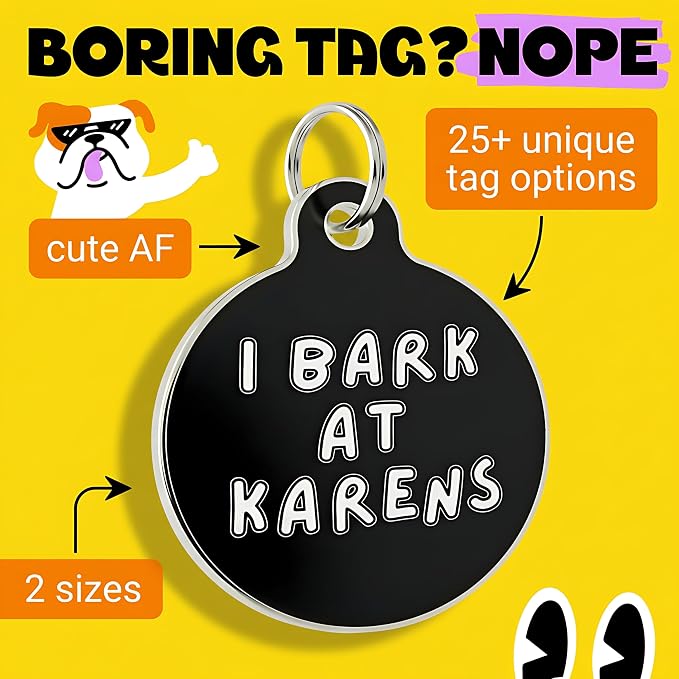 Bad Tags Personalized Dog and Cat ID Tags in 25+ Designs and 2 Sizes - Image 3
