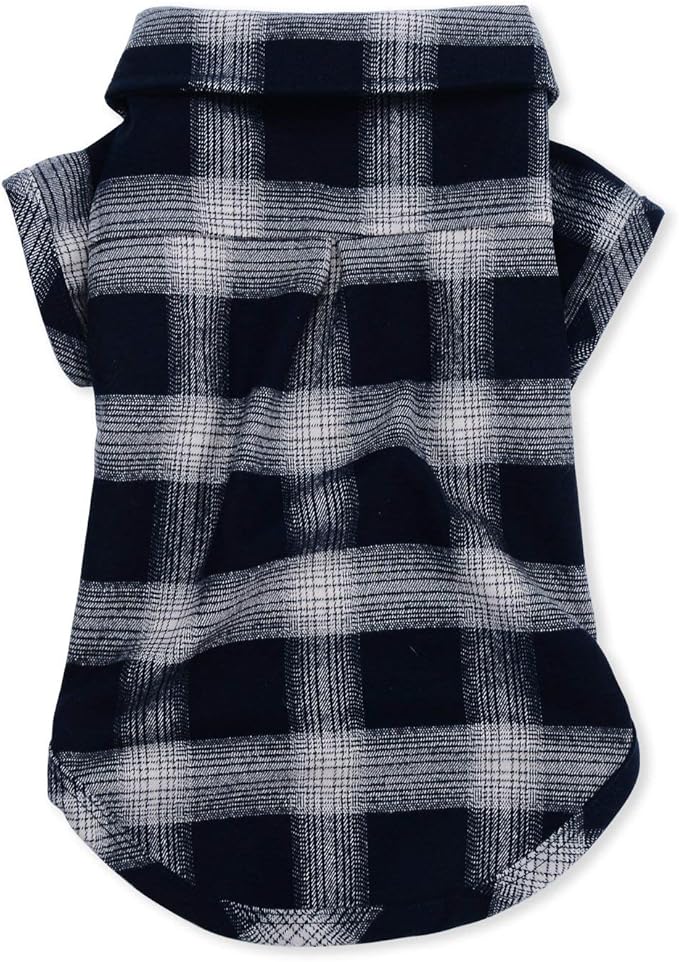Koneseve Dog Shirt, Pet Plaid Clothes Shirt T-Shirt, Sweater Bottoming Shirt - Image 2
