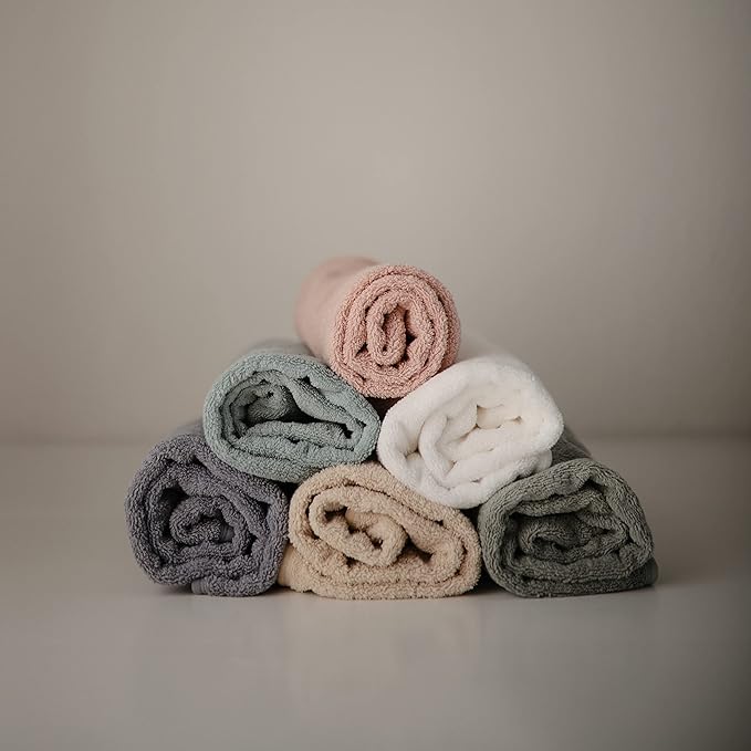 mushie Baby Hooded Towel | Organic Cotton (Moss)