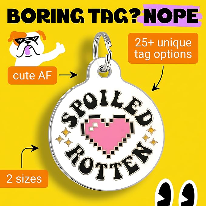 Bad Tags Personalized Dog and Cat ID Tags in 25+ Designs and 2 Sizes - Image 3