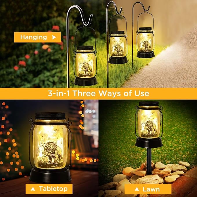 kyoryuger for Teens Boy Girls Dinosaur Solar Lantern for Kids, Solar Lights - Image 5