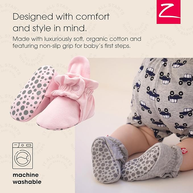 Zutano Organic Baby Booties Newborn Infant, Lost Baby Socks Solution, Unisex, Girl, Boy, 0-3, 3-6, 6-12, 12-18, 18-24 Months