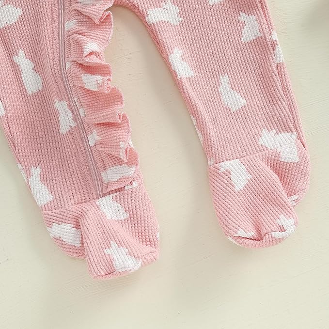 CIYCUIT Baby Girls Cactus Footies Newborn Zip Up Onesie Romper