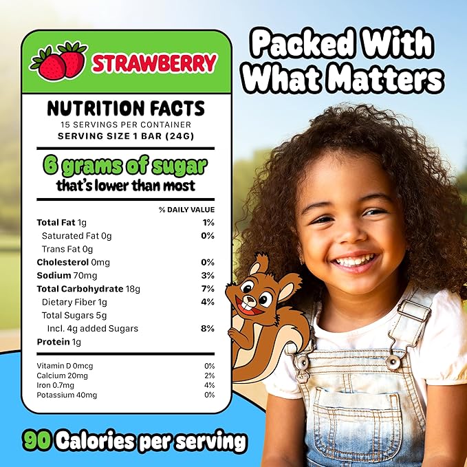 Snakkidz Organic Chewy Granola Bar, Allergen Free, Made with Avocado Oil, Low Sugar (45 Bars, Variety)