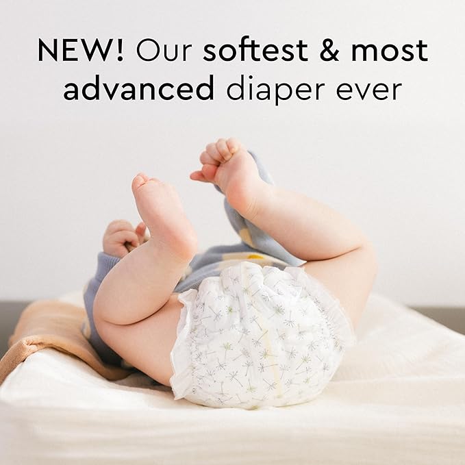 LILLYDOO Baby Diapers - Size 8 (37+ lbs), Half-Monthly Supply (90 Count), Leak Protection, Skin-Friendly, Ultrasoft, Perfume- & Chlorine-Free, Hypoallergenic, Dermatologist Tested, Oeko-TEX®