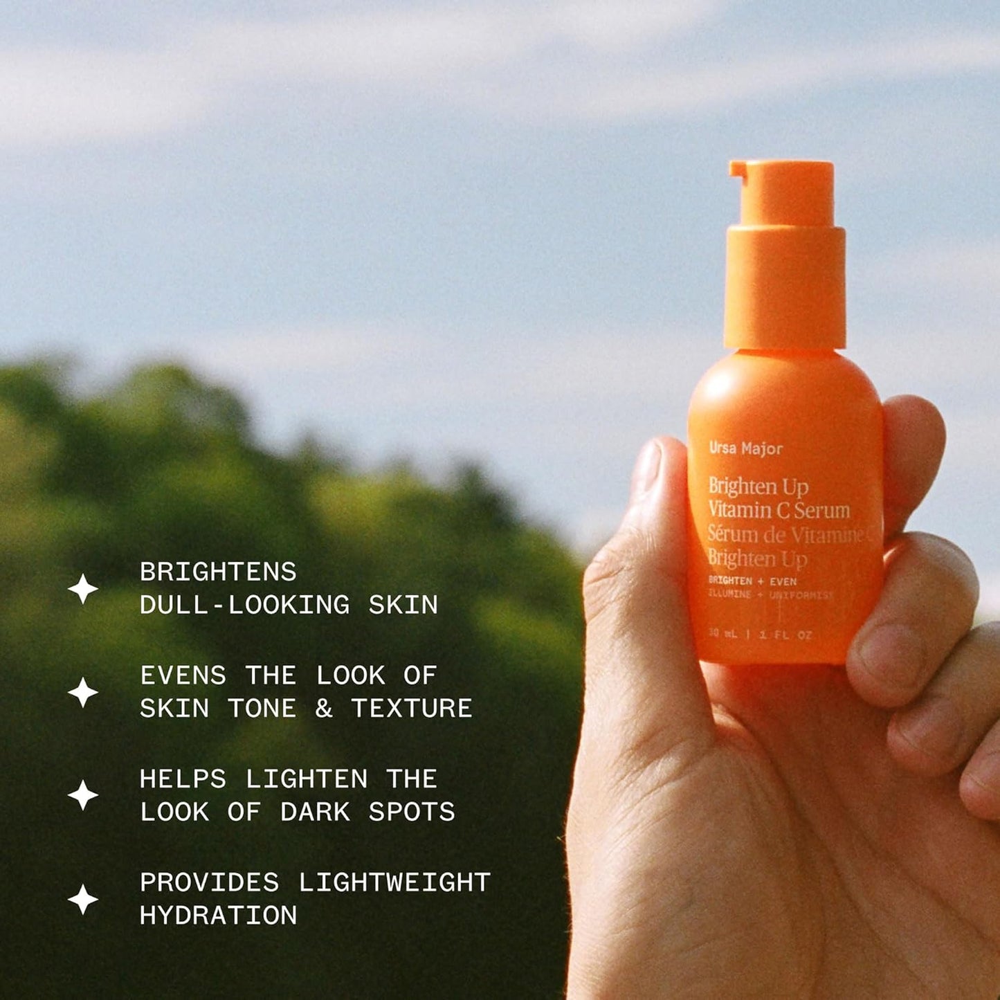 Ursa Major Natural Vitamin C Serum | Brightening Formula Revitalizes Dull Skin and Smooths Skin's Tone | Targets Wrinkles, Sagging and Loss of Firmness | Vegan, Non-Toxic, Cruelty-Free | 1 ounce